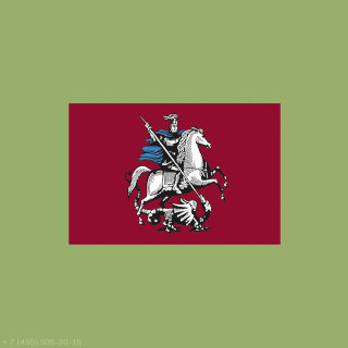 Флаг Москвы 15х22 см.  10 шт.